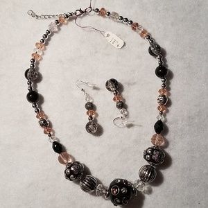 Handcrafted Necklace & Earrings Set